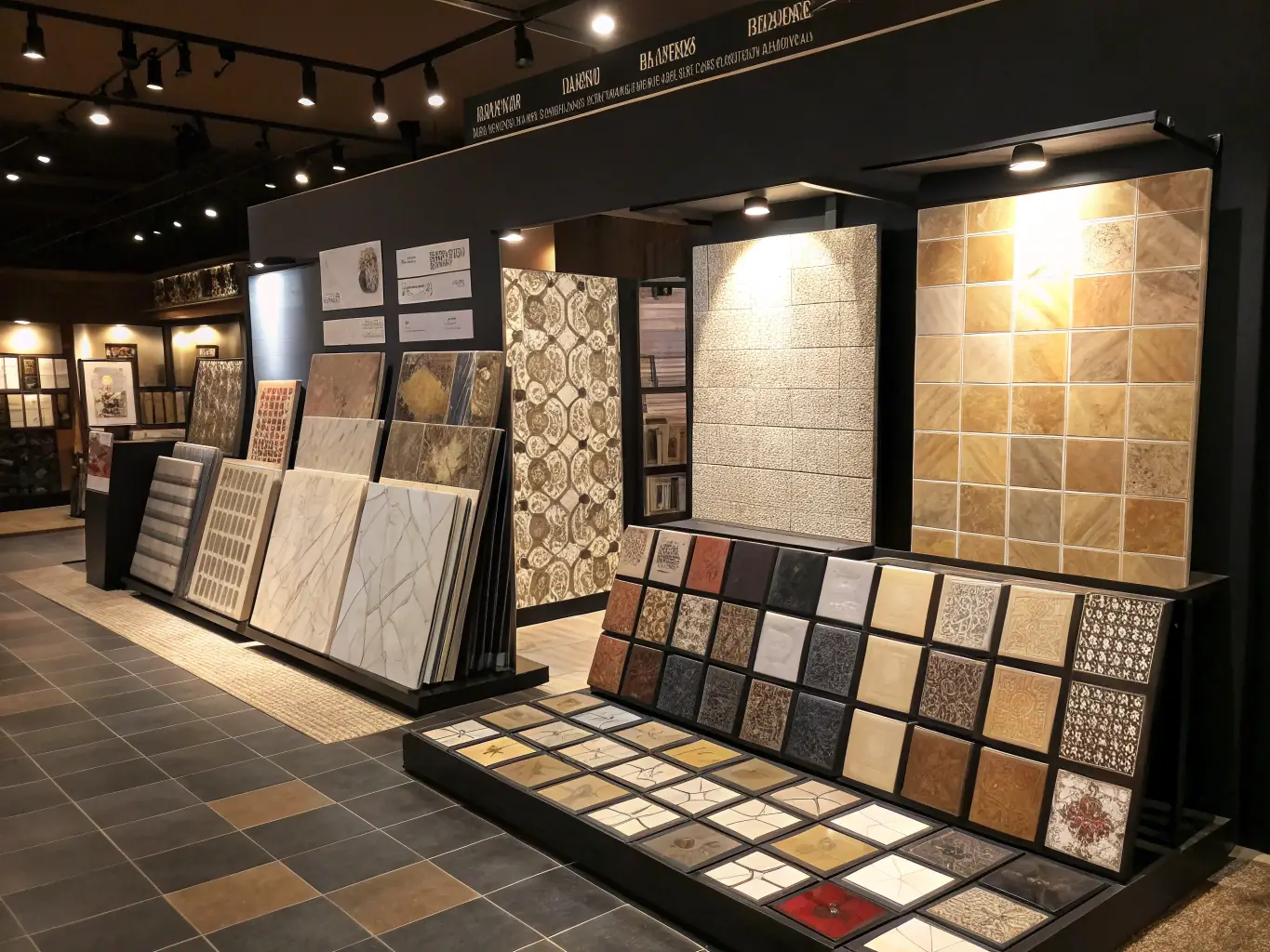 A close-up shot of a stack of large-format ceramic tiles with a polished finish, showcasing their smooth surface and consistent color. The tiles are arranged to highlight their size and modern aesthetic, suitable for contemporary interiors.