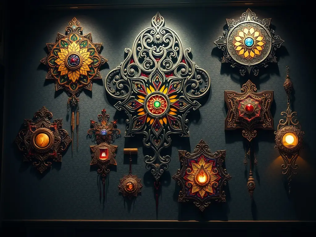 A detailed image of a mosaic tile pattern featuring intricate designs and vibrant colors. The mosaic tiles are arranged to form a decorative panel, highlighting their artistic appeal and versatility for accent walls or decorative borders.